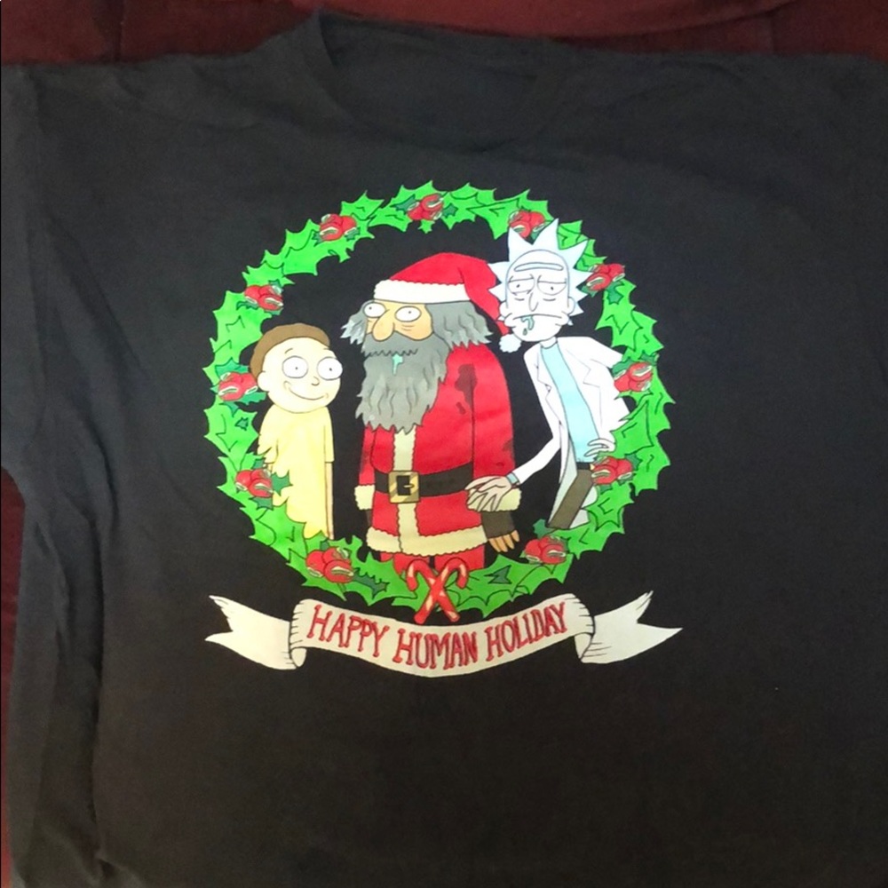 Rick and Morty Christmas t shirt